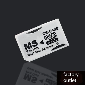 50 бр. на едро, без капацитет, Двоен слот за Micro SD TF карта памет Pro Duo Адаптер конвертор За PSP за устройството на Sony,
