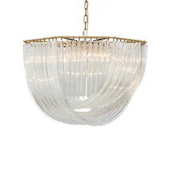 скандинавски стъклена топка кристален полилей тавана led лампа lustres para quarto модерна led полилей lamparas de techo