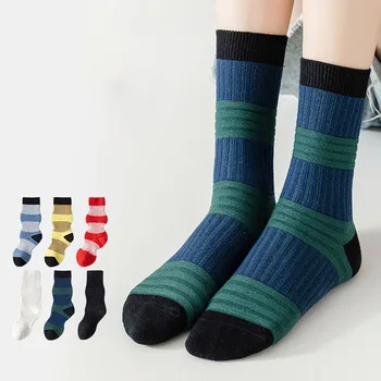 Нови Модни Дишащи Памучни Чорапи от Чист памук, абсорбиращи Потта, Дамски Дизайнерски Чорапи-Фенери в Японски Стил за Жени И Момичета