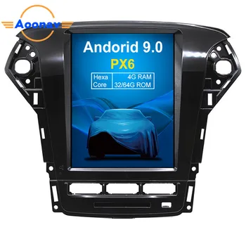 AOONAV 10,4-инчов автомобилен GPS Радио GPS навигация За FORD-mondeo/fusion mk4 2011 2012 2013 DVD-плеър на Android 9,0 вертикален екран