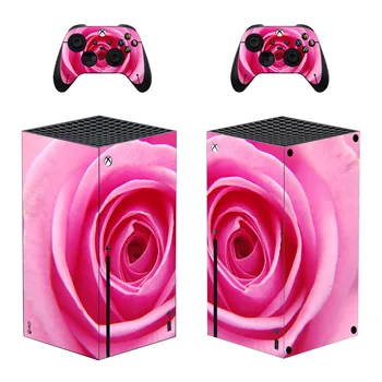 Розов Стил Xbox Series X Стикер върху Кожата за Конзола и 2 Контролери Стикер Винил Защитни Скинове Стил 1