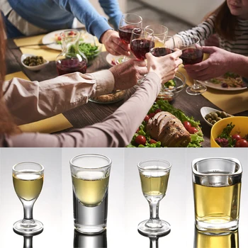 Тежки основни Чашки От Стъкло В Китайски стил За Пиене, Бар и Вечерни Стъклени Чаши PLDI889