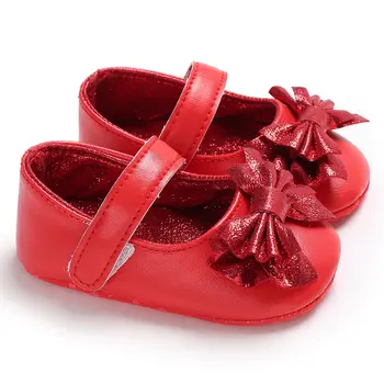 Лятна нови Обувки За Малки Момичета, Сладка Розова Детски Обувки с Лъкове, Модерни Обувки за бебета до 15 месеца, Обувки с Мека подметка За Момиченца, Принцеса