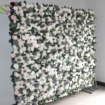 SPR изкуствени цветя, рози стенен панел сватба на фона на изкуствени цветя настолна пътека централно бижу цвете