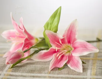 Изкуствени Цветя Ново записване стил лилия парфюми на изкуствени цветя, копринени цветя, маса за хранене цветя