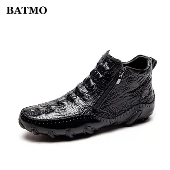 BATMO 2022 нов прием на зимни утепленная топло ежедневни мъжки обувки, мъжки обувки от естествена кожа 010