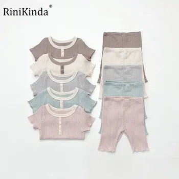 RiniKinda/ Детски Пижами, Бельо, Комплект Дрехи За малките момичета, Пижами За Момичета, Детски Пижами За Момичета, Дрехи за Деца
