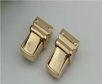 (10 бр/много), златни висококачествени кожени декорации за леене под налягане на брава чанти хардуерни аксесоари