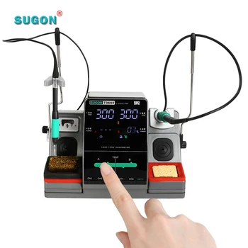 В наличност SUGON T3602 Поялната станция 2 В 1 Iron Инструменти за Ремонт на мобилни телефони заваръчни машини