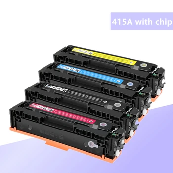 415A Съвместим Цветен Тонер касета HP 415A W2030A W2031A W2023A W2033A за Hp Color LaserJet Pro MFP M479 M454 (С чип)