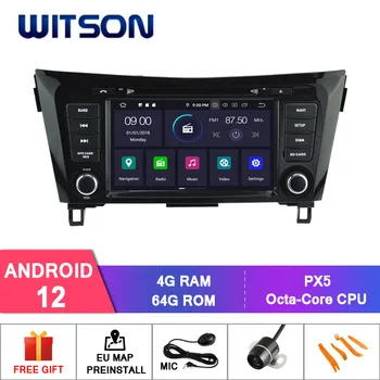 WITSON Android 12 КОЛА DVD ПЛЕЙЪР GPS ЗА NISSAN QASHQAI X-Trail ИЗМАМНИК Carplay Мултимедия и Стерео Аудио Навигация Главното Устройство