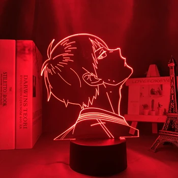 Манга 3d лампа Haikyuu Tobio Kageyama за Домашен интериор Подарък Бойфренду За Рожден Ден лека нощ Аниме Led Лампа Haikyu Нощни