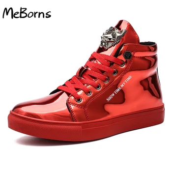 Кожени обувки, Мъжки Маратонки, Плюс Размер на 47 Ботильоны Мъжки обувки в стил хип-хоп Маратонки Мъжки Ежедневни Обувки