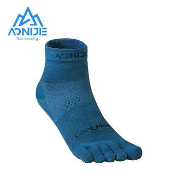 Актуализация AONIJIE E4109S Един чифт чорапи с дълбоко деколте Спортни чорапи на една четвърт от носа Са Идеални За пятипалых маратонки на бос Маратон