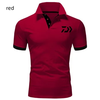 Daiwa мъжки облекла за голф, поло риза, мъжки однотонная ежедневни риза с къс ръкав, с модерна риза с къси ръкави в стил мозайка, мъжка лятна риза 2022