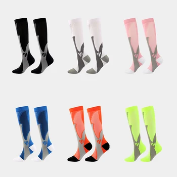 Футболни чорапи Цветове устойчиви на вода Футболни Чорапи Водоустойчива Топло Средната Тръба Спорт Катерене, Лов Черен Черен gt S M