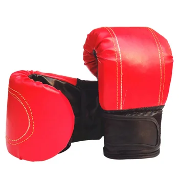1 Чифт Боксови Ръкавици Възрастни Жени И Мъже Боксови Ръкавици Тина Унисекс Боксови Тренировъчните Упражнения Кожени Спортни Ръкавици Защитни Ръкавици