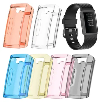 Защитен Калъф За smart часа Fitbit Charge 3/4 Прозрачен Калъф от TPU за защита от прах и надраскване