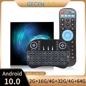 Smart 6k TV Box 2022 T95 plus HD 6K Android 10,0 Allwinner H616 4 GB 64 GB 32 GB 5G Wifi медия плеър Телеприставка