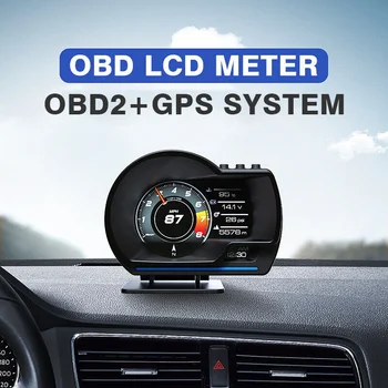 Auto OBD A500GPS Централен Дисплей Авто Електроника Двухрежимный Проектор HUD За Шофиране Дисплей Дигитален Авто Скоростомер Аксесоари