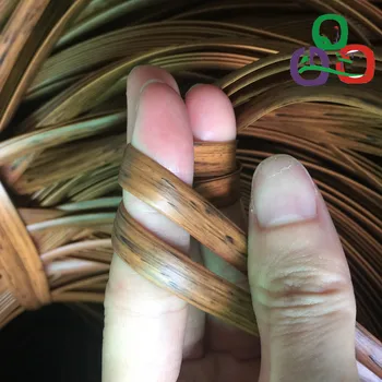 PE ратан цвят на дървената зърно 500 ГР 60М плосък синтетичен плете ратан PE материал пластмаса за ект на стола плетене и ремонт