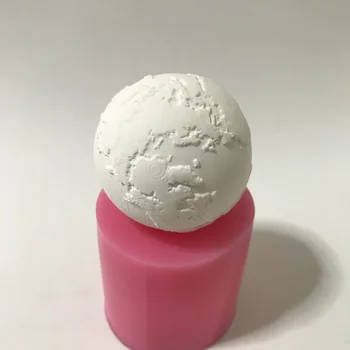 Направи си САМ Торта от Фондан Плесен, Домашен Силикон 3D Земя Бонбони Форма За Печене на Гипс и Смола Занаят Свещ Мыловарение