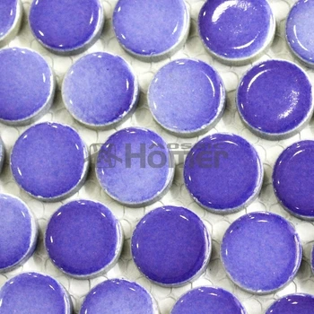 доставката е безплатна! !синя керамична мозайка плочки кръгла 19 мм, баня с душ мозайка плочки за кухня backsplash подобрения в дома мозайка