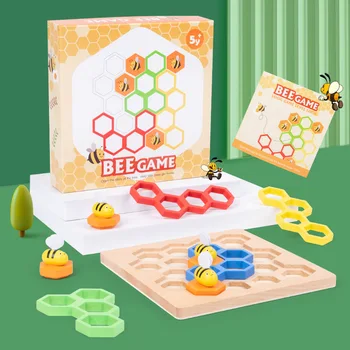 Пчелен пробив Игра, Детски Пъзел Ранното Образование Логическо Мислене Обучение Родител-дете, Интерактивни Игри играчки