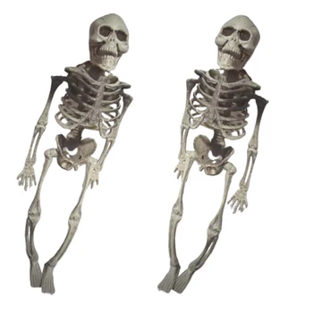 Реалистичен Изкуствен Човешки Скелет от Трайни действително нетоксичен Материал за украса на парти за Хелоуин