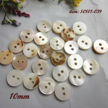 50шт 10 мм 2 дупки естествени сладководни миди копчета за ризи от естествен истински черупки копчета за шиене декоративни аксесоари