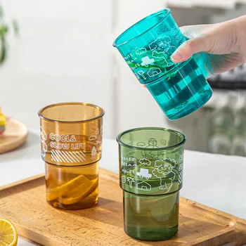 Мультяшная пластмасова Чаша за вода, чаша за изплакване на устата, Чаша за домашна напитка, Творчески кафе и студена Напитка