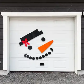 Творчески направи си САМ Коледна Украса, Снежен човек Открит гаражни Врати, Декорации За Дома Коледен Празник САМ Снежен Коледен Декор