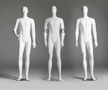 Мъжки Модел На Цялото Тяло, Мъжка Бяла Ежедневни Манекен, Мъжки Манекен В Магазин За Дрехи, Дисплей