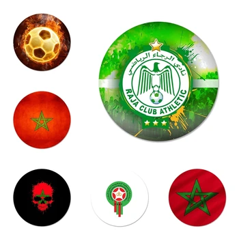 Икони метал Брошки декорация на икони, икони, икони футбол футбол на Мароко 58мм на сондата за украса на раницата