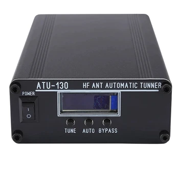 Нов събрани ATU-130 Плюс ATU-130+ 1.8- 50 Mhz 200 W Автоматична антена тунер OLED-дисплей Meatl Калъф Актуализация ATU-100