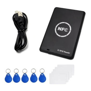 RFID Фотокопирна Машина Ключодържател NFC Четец за Смарт карти Писател 13,56 Mhz Криптирана Програмист USB UID EM4305 Копие Тагове за Карти