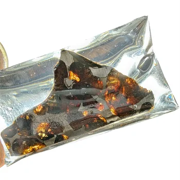 Природен метеоритен материал бутикови бижута проба на меланж метеорит образец на идеалния метеоритного украшение проба