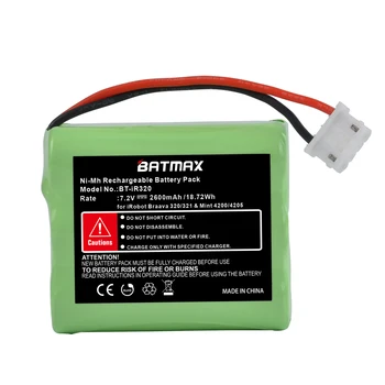 Batmax 2600 mah Ni-MH Батерия за Преносим iRobot Braava 320 и 321 на монетния двор 4200 Mint 4205 Батерия